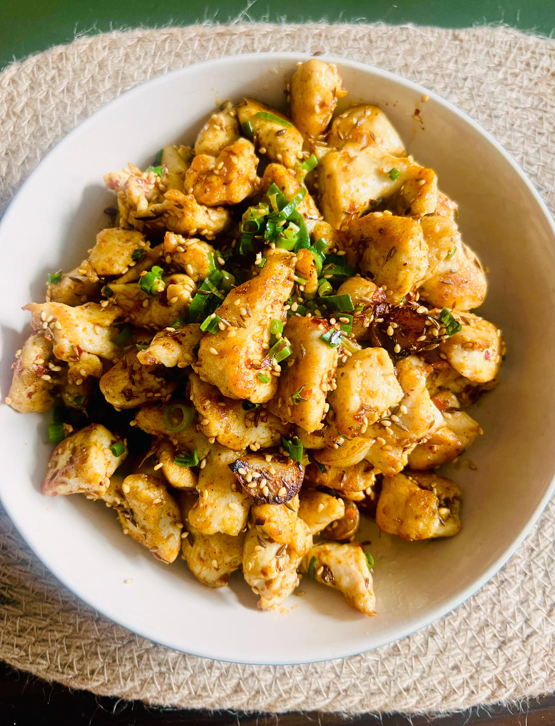 孜然蒜香鸡胸肉