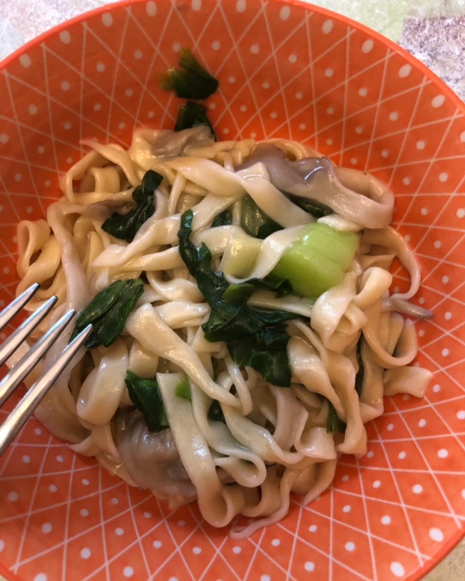 自制宽面(kitchenaid压面附件版)附蘑菇鸡汤青菜宽面的做法面条首页