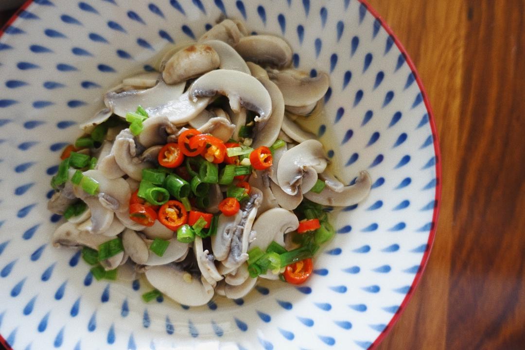 原汁原味的葱油口蘑