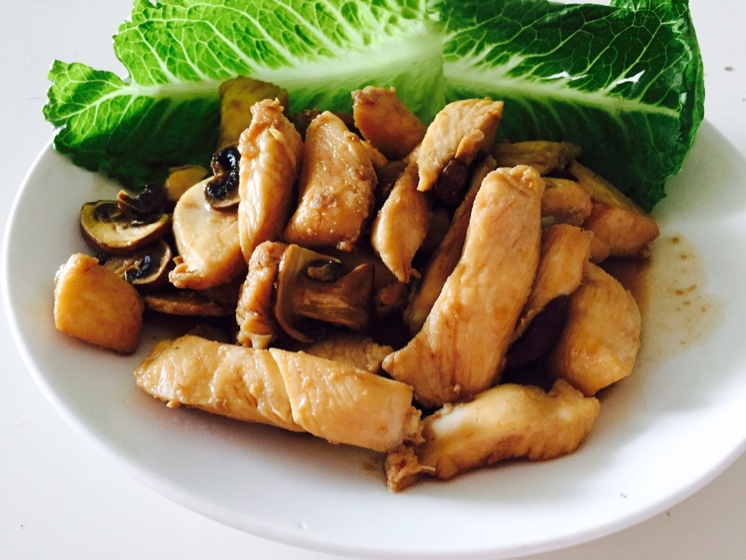 lightgreen做的鸡胸肉生姜烧