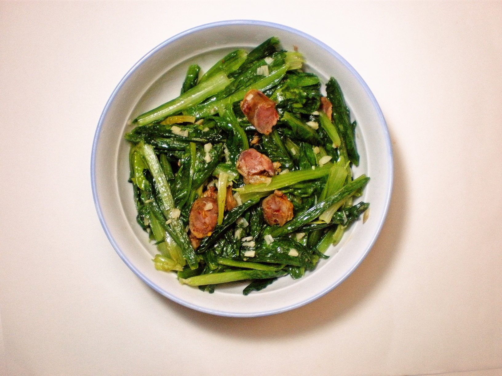 家乡腊肠炒各种菜