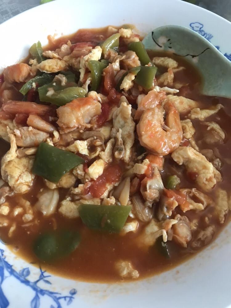 海米西红柿鸡蛋卤