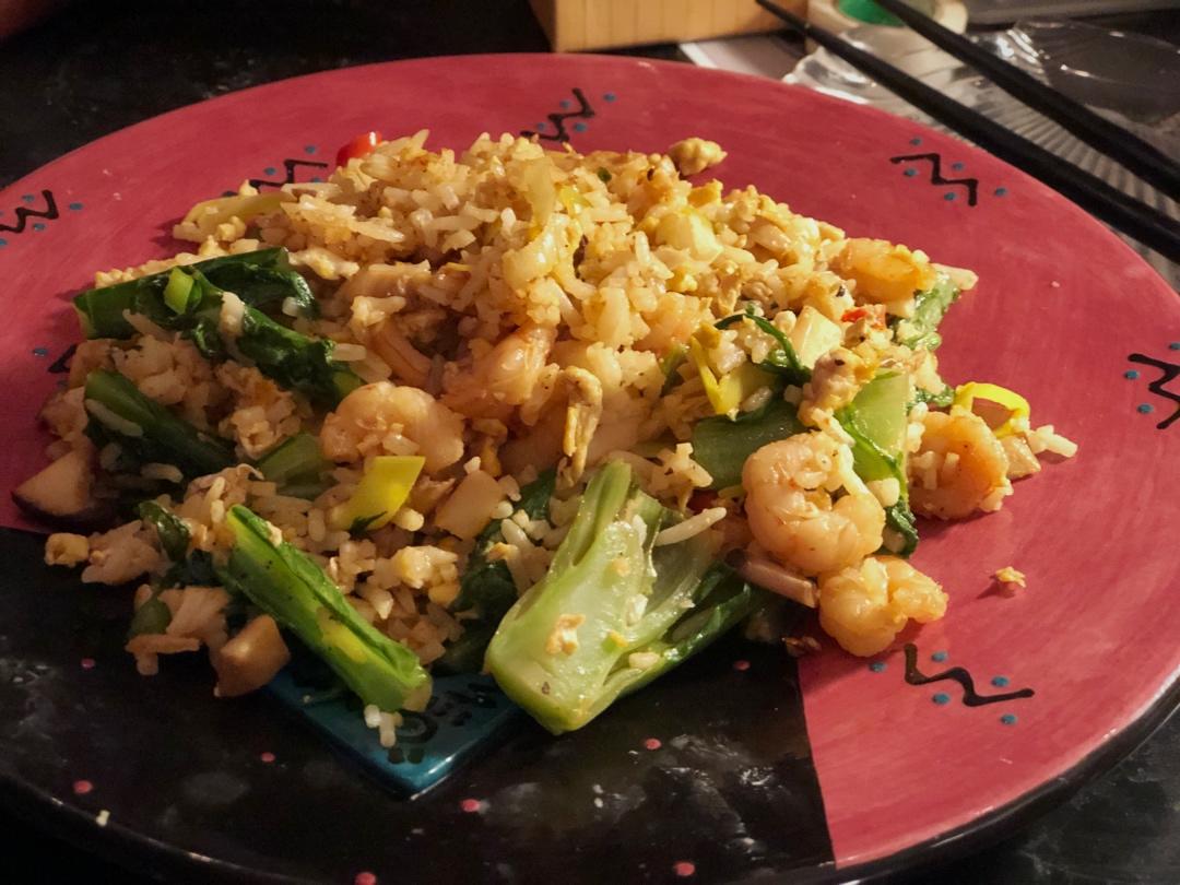鲜虾炒饭