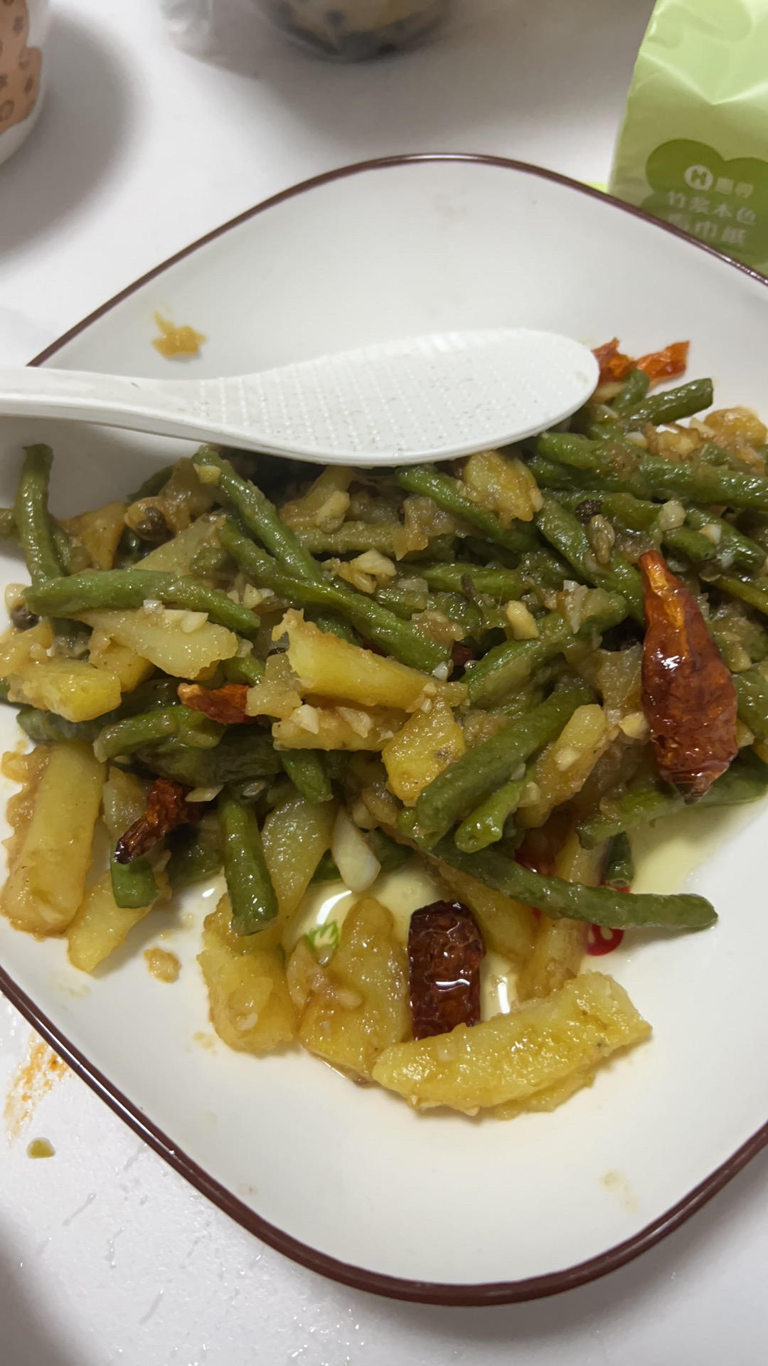 干煸豆角土豆
