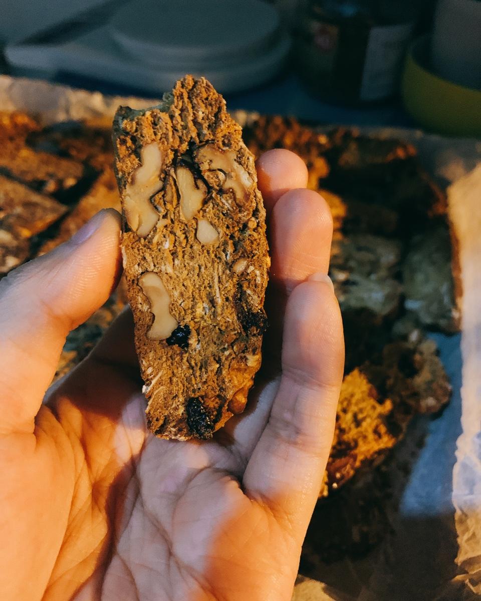 【健康零食】燕麦坚果意式脆饼