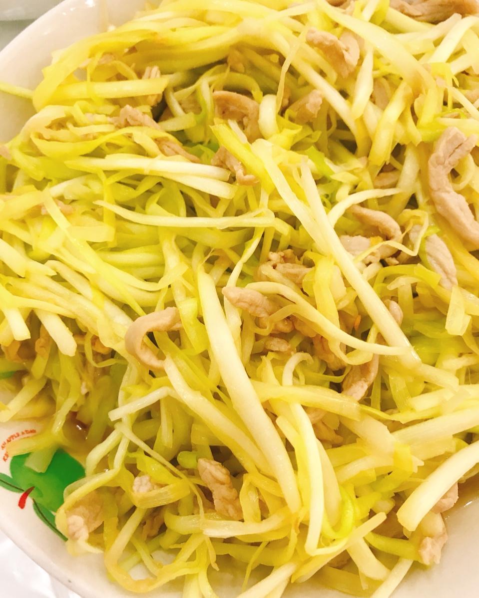 肉丝炒韭黄