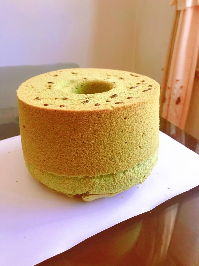 中空系列:青井老师の抹茶蜜豆戚风