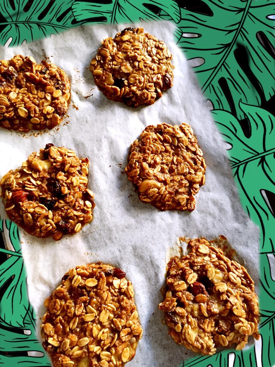 香蕉红糖燕麦饼