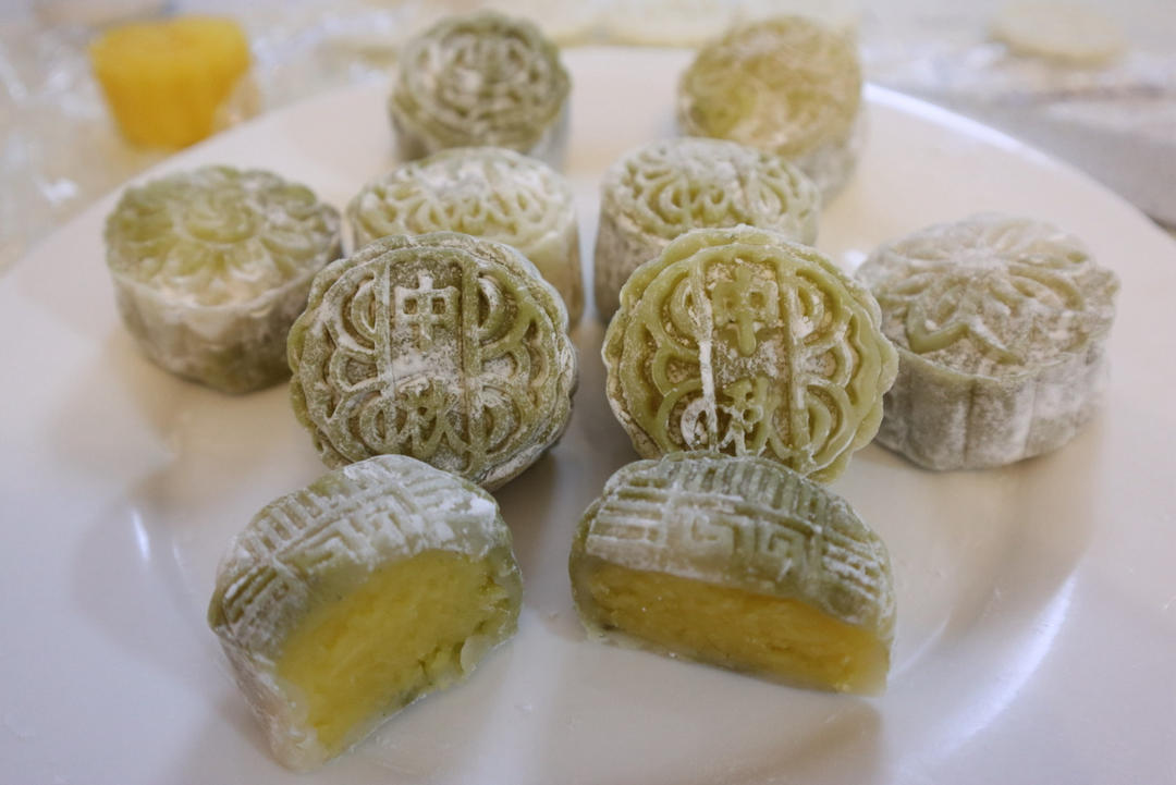 自制奶黄冰皮月饼🥮冰冰凉凉 奶香浓郁
