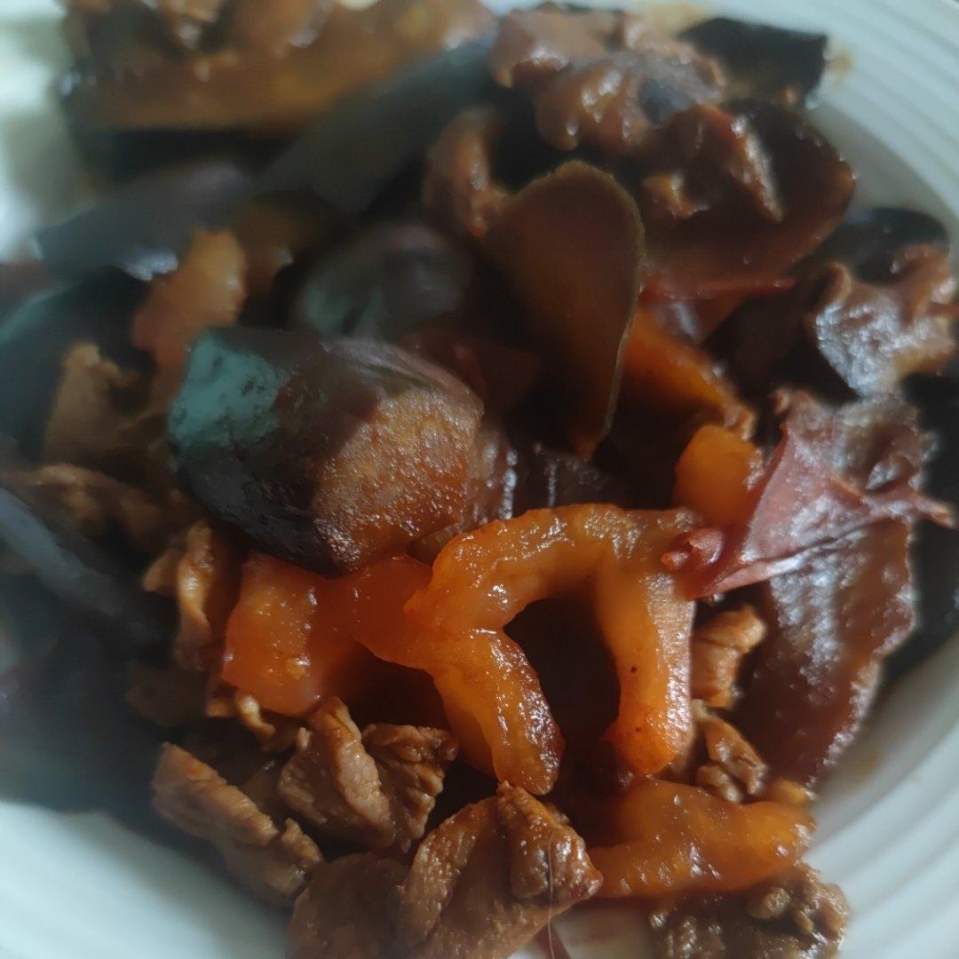 5分钟快手下饭菜#番茄炒茄子🍅番茄家族