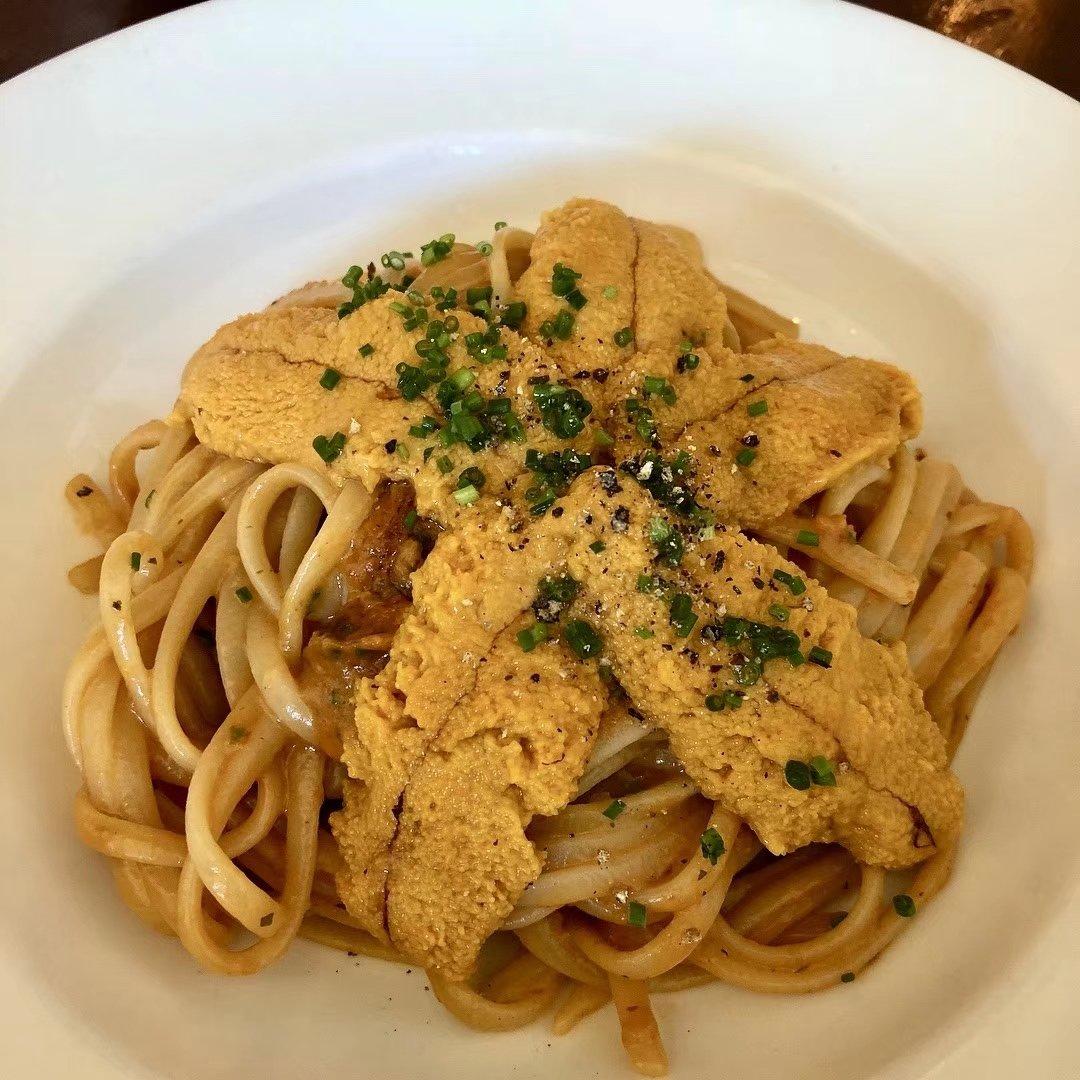 白蘑菇奶油培根意面