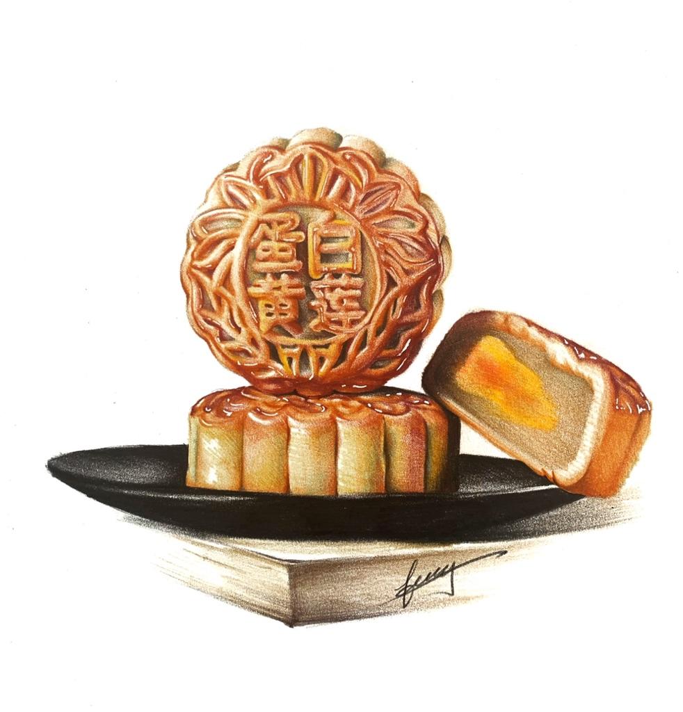 牛肉芝士汉堡（彩铅版）