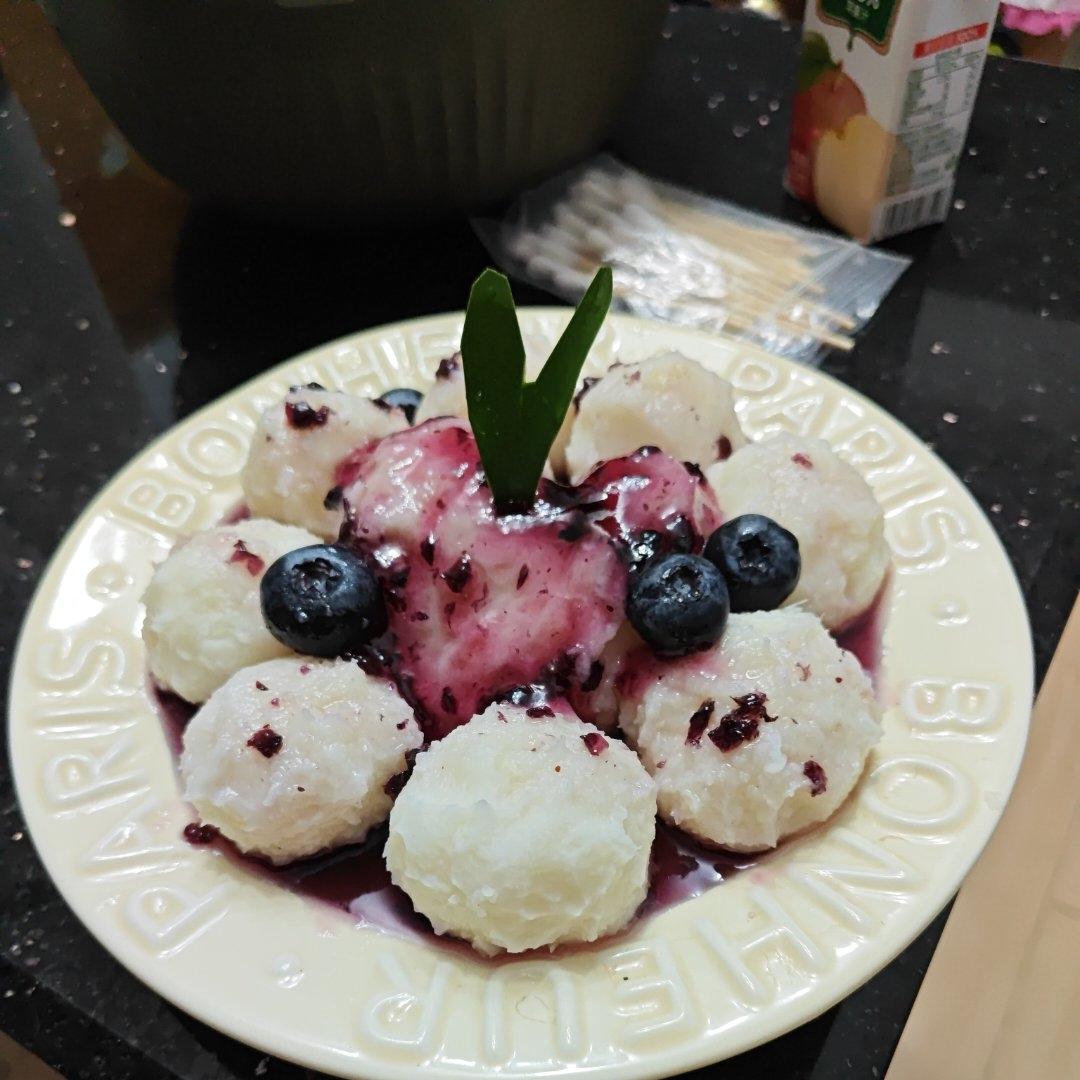 蓝莓山药泥