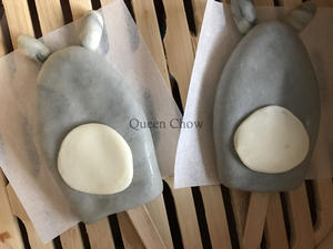龙猫卡通雪糕包子Totoro---创意馒头的做法 步骤10