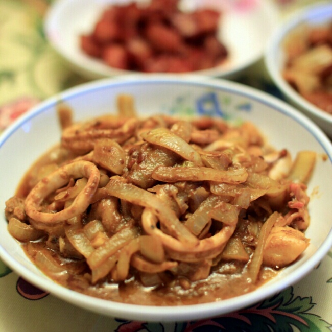 辣炒孜然鱿鱼
