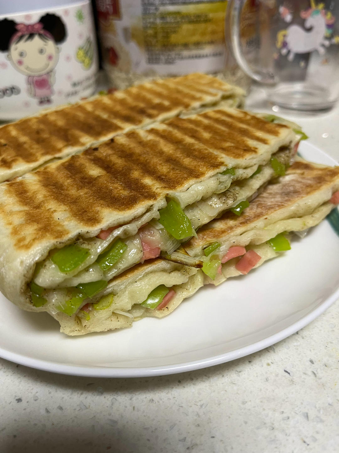 有谁在想念食堂的青椒火腿饼‼️