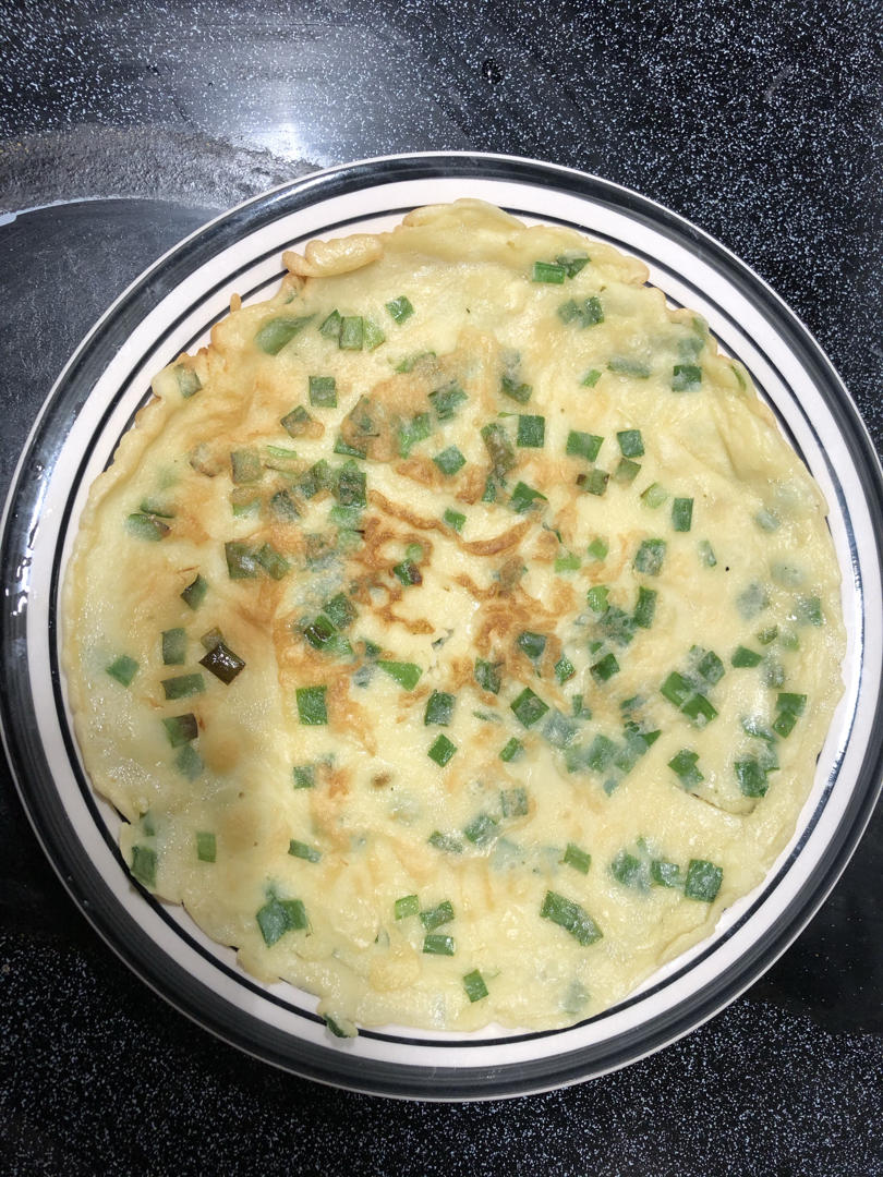 韭菜鸡蛋摊饼