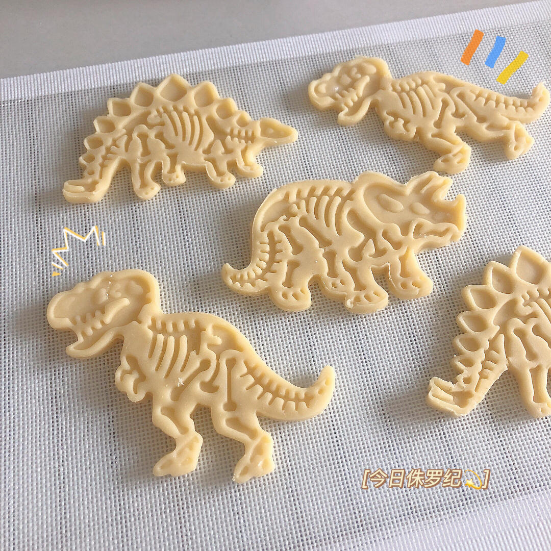 视频🦕恐龙化石饼干｜孩子们的侏罗纪公园梦｜无蛋配方