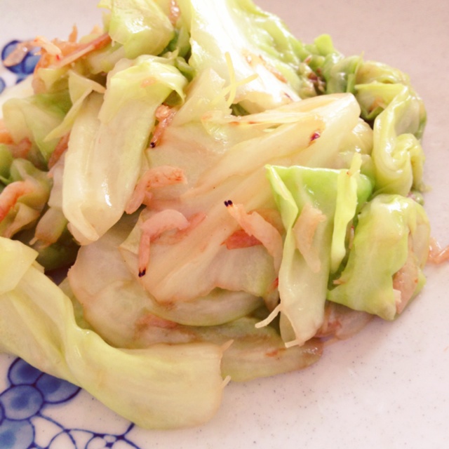 清炒虾米卷心菜