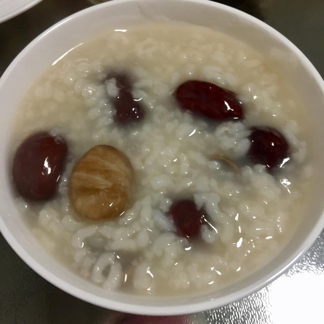 栗子红枣白米粥