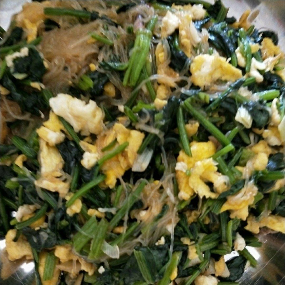 菠菜鸡蛋粉丝