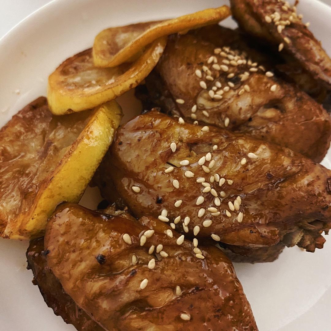 巨简单❗️无敌好吃的柠香烤鸡翅，外焦里嫩，好吃到舔指别错过