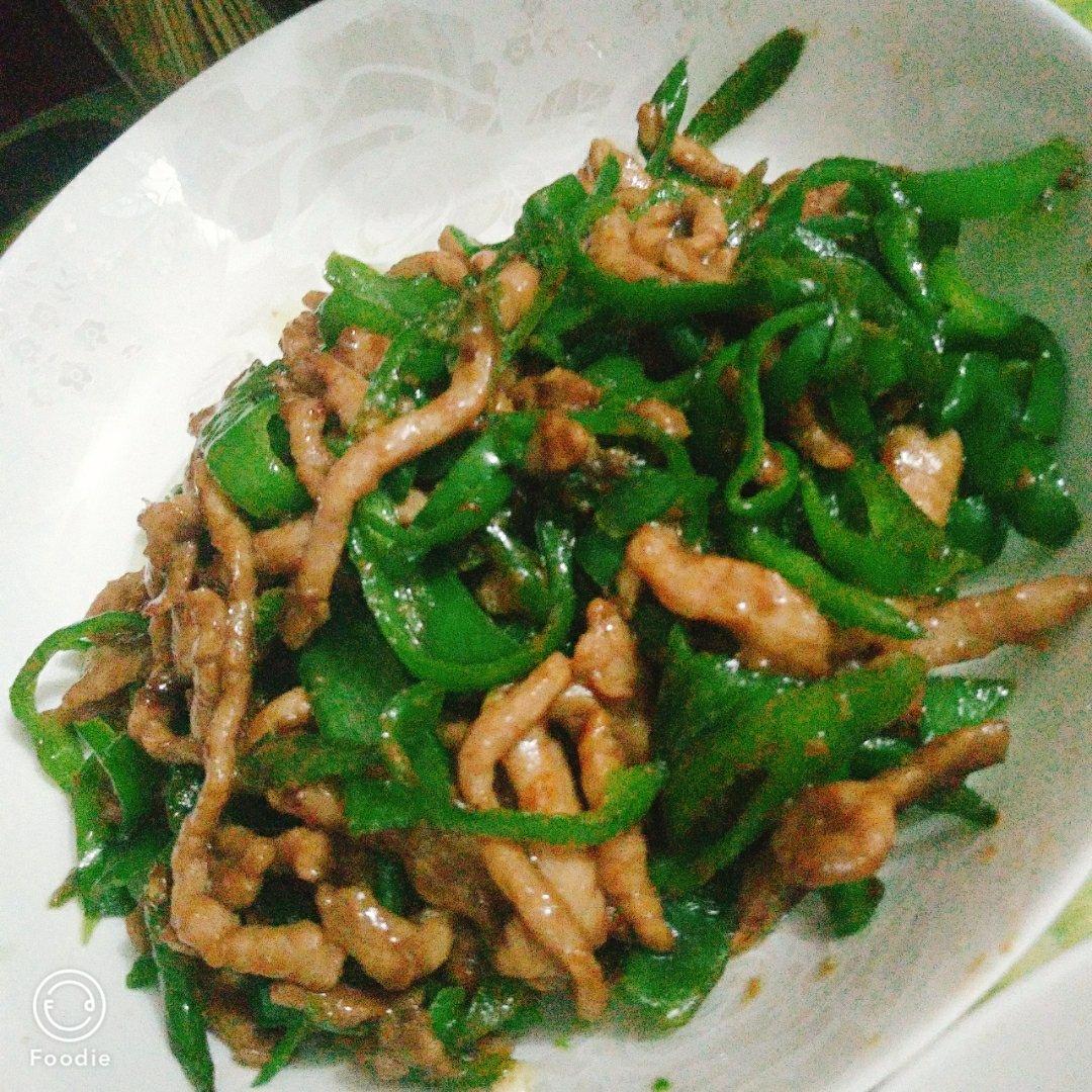 青椒炒肉丝