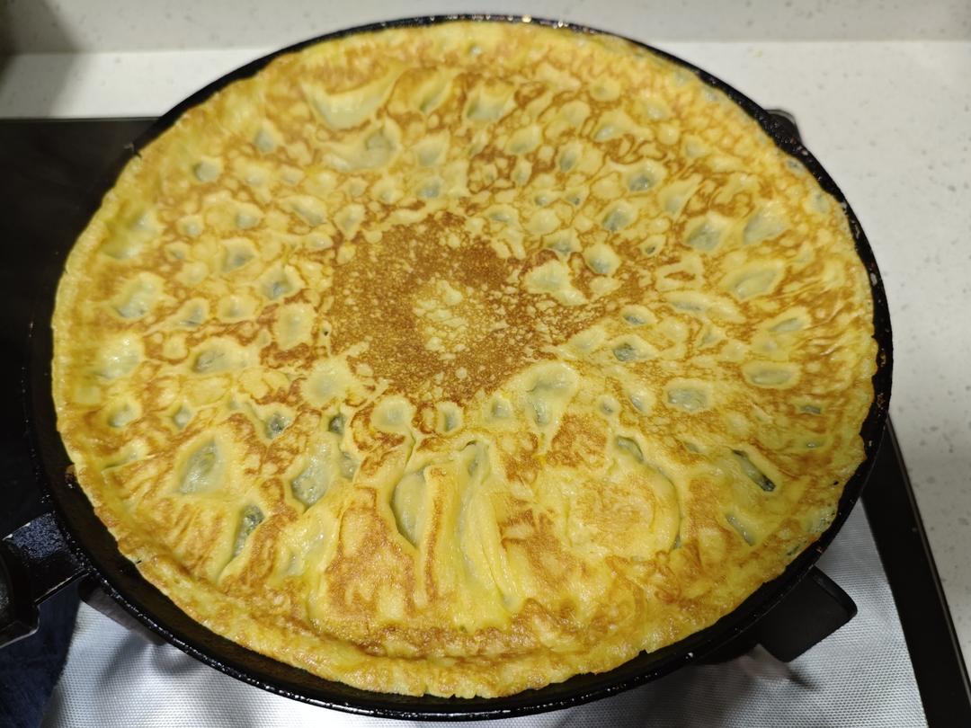 [快手早餐]软嫩香甜的南瓜鸡蛋饼/南瓜松饼