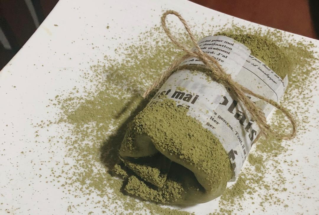 抹茶千层毛巾卷