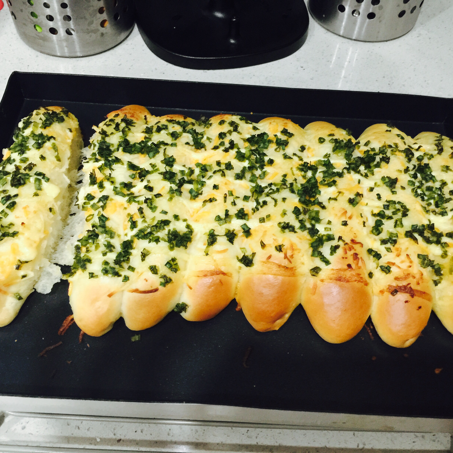 香葱芝士面包条