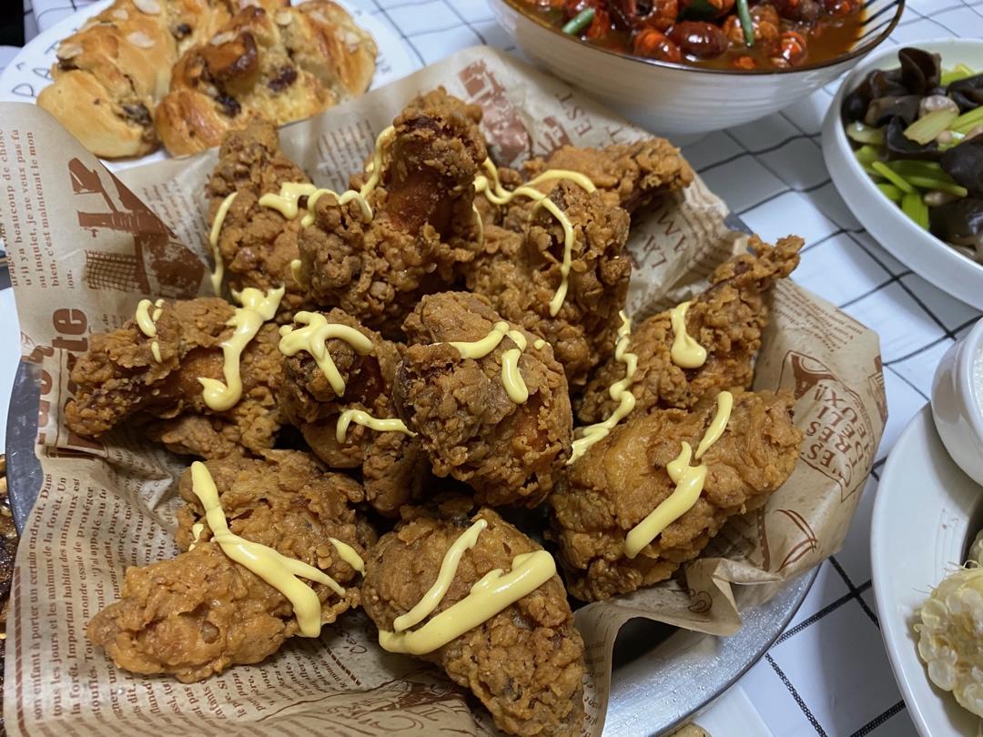 不用炸鸡粉也可以炸出酥脆炸鸡腿