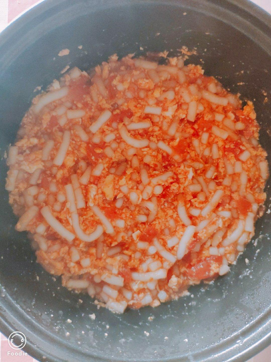 番茄鸡蛋乌冬面