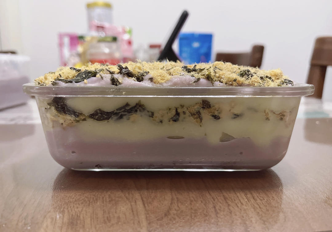 芋泥麻薯肉松蛋糕盒子