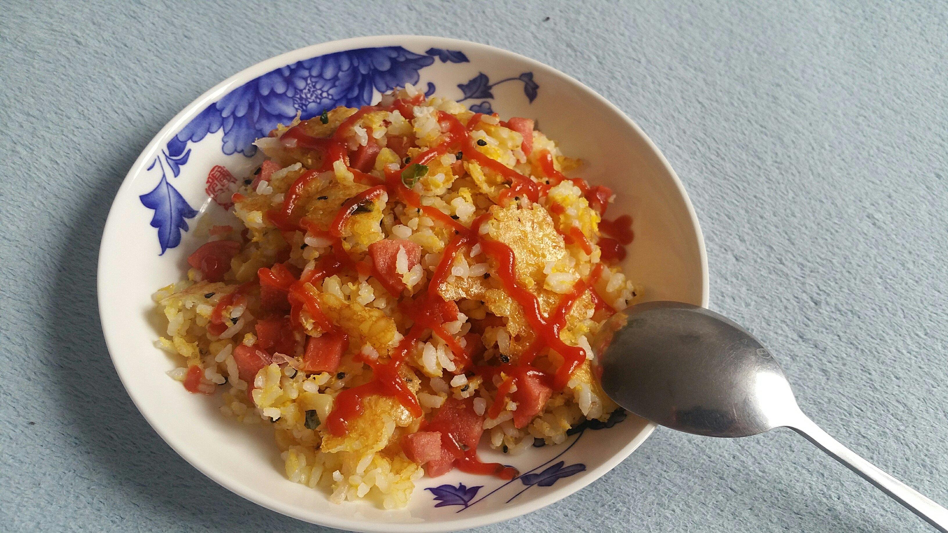 无油鸡蛋锅巴焖饭(电饭锅版)的做法