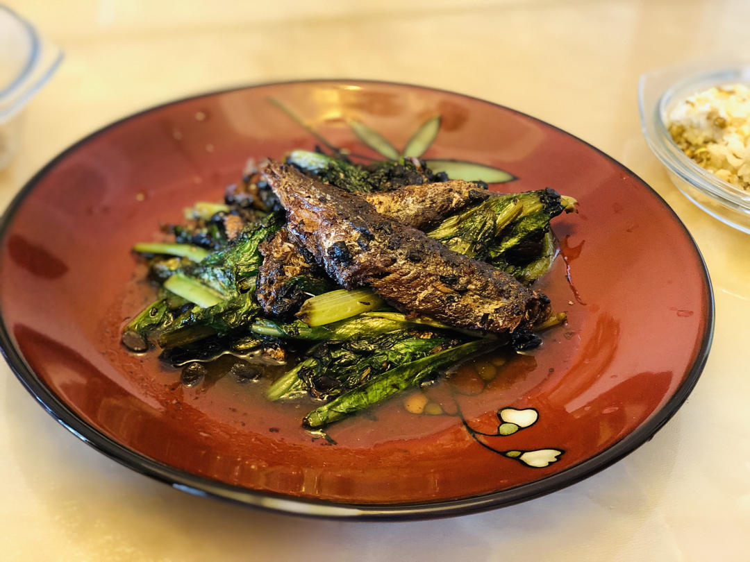豆豉鲮鱼油麦菜