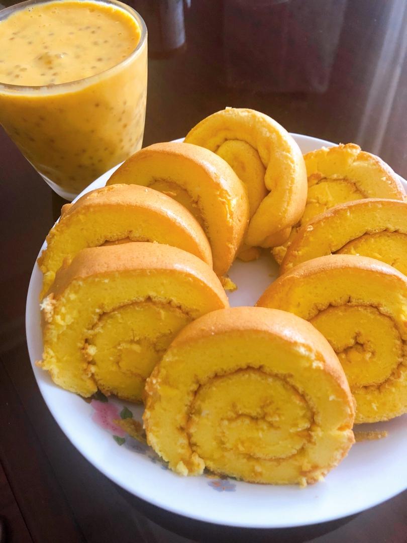 基础原味蛋糕卷