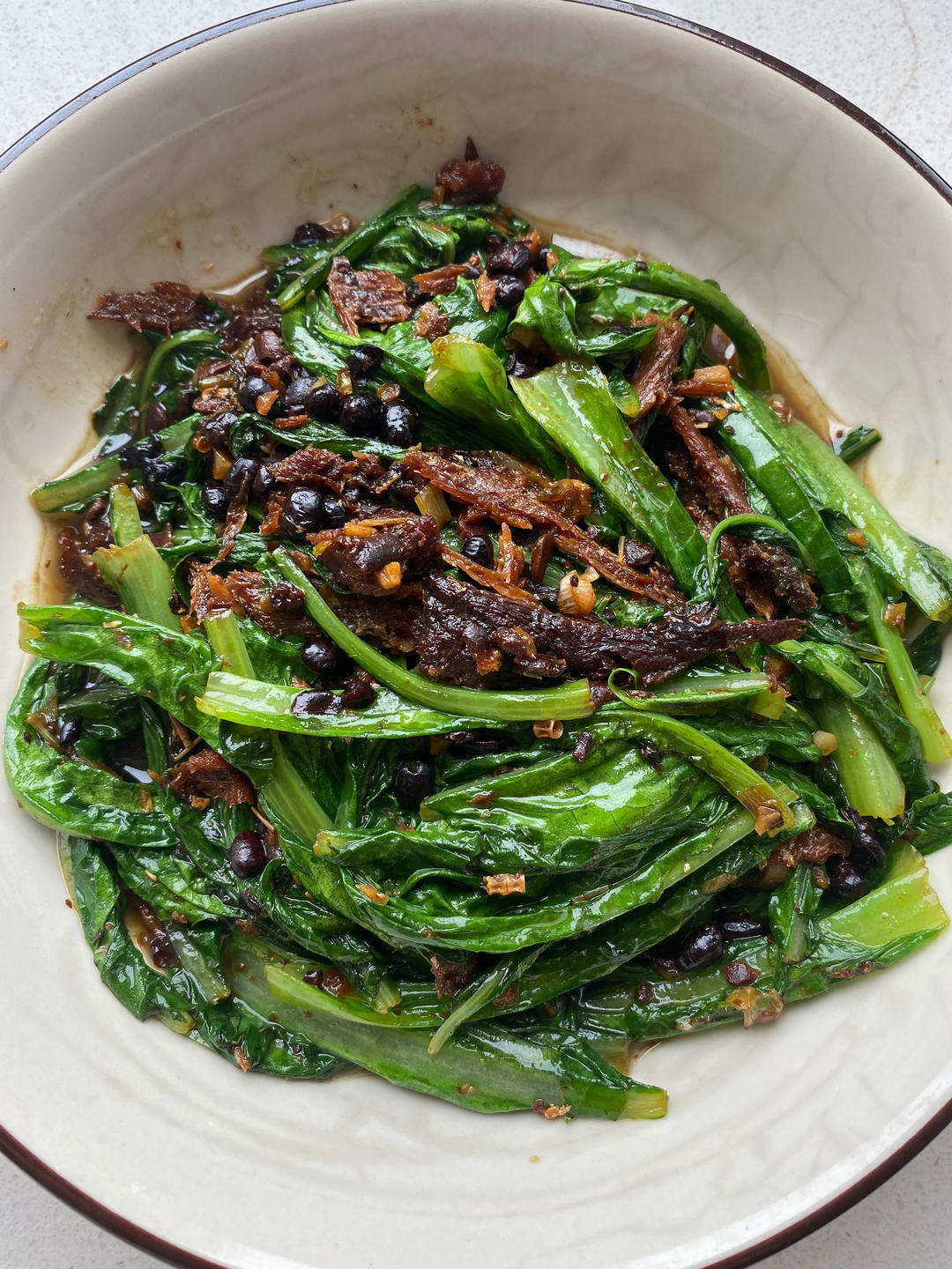 豆豉鲮鱼油麦菜
