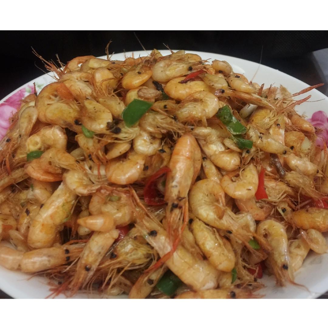 小虾米炒韭菜
