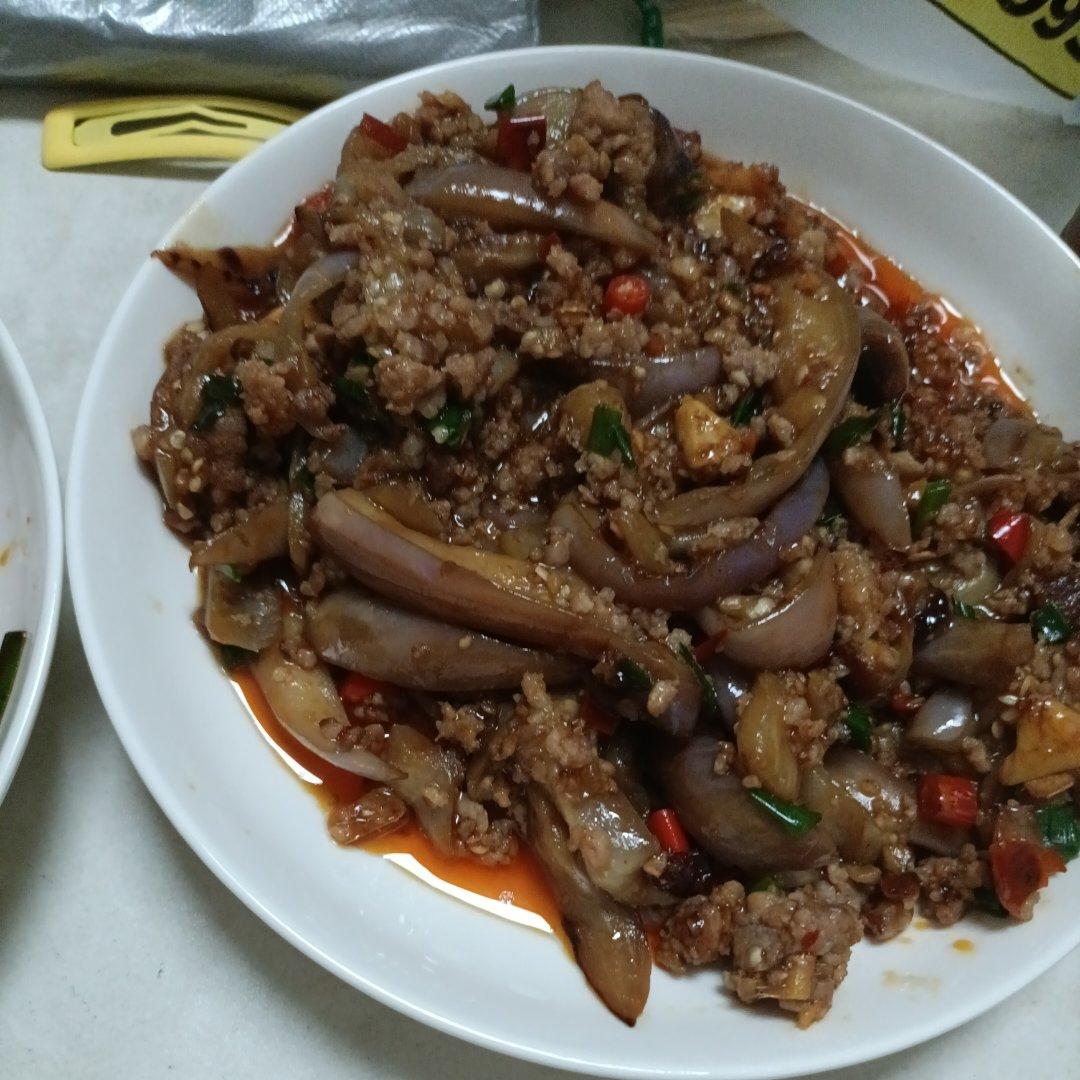红烧肉沫茄子