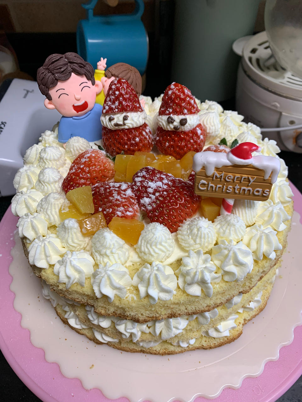 手把手教你，新年草莓裸蛋糕