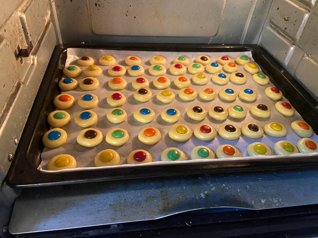 椰子味迷你MM豆曲奇小饼