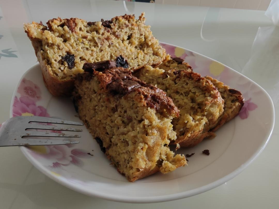 帕梅拉减脂❗️甜品🍰可可燕麦黑巧香蕉磅蛋糕