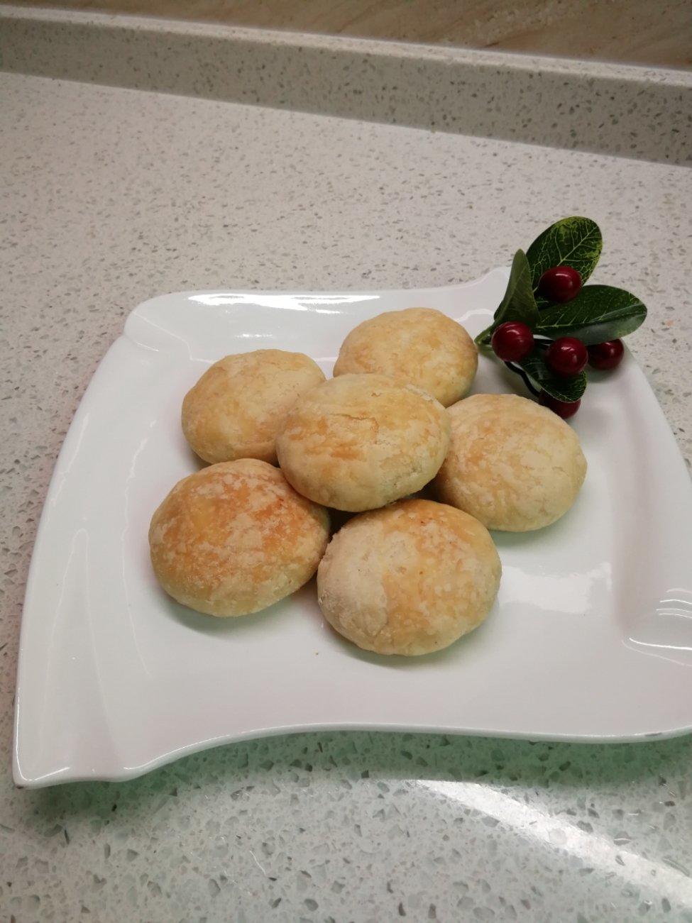 酥掉皮的《绿豆饼》玉米油/猪油烤箱版