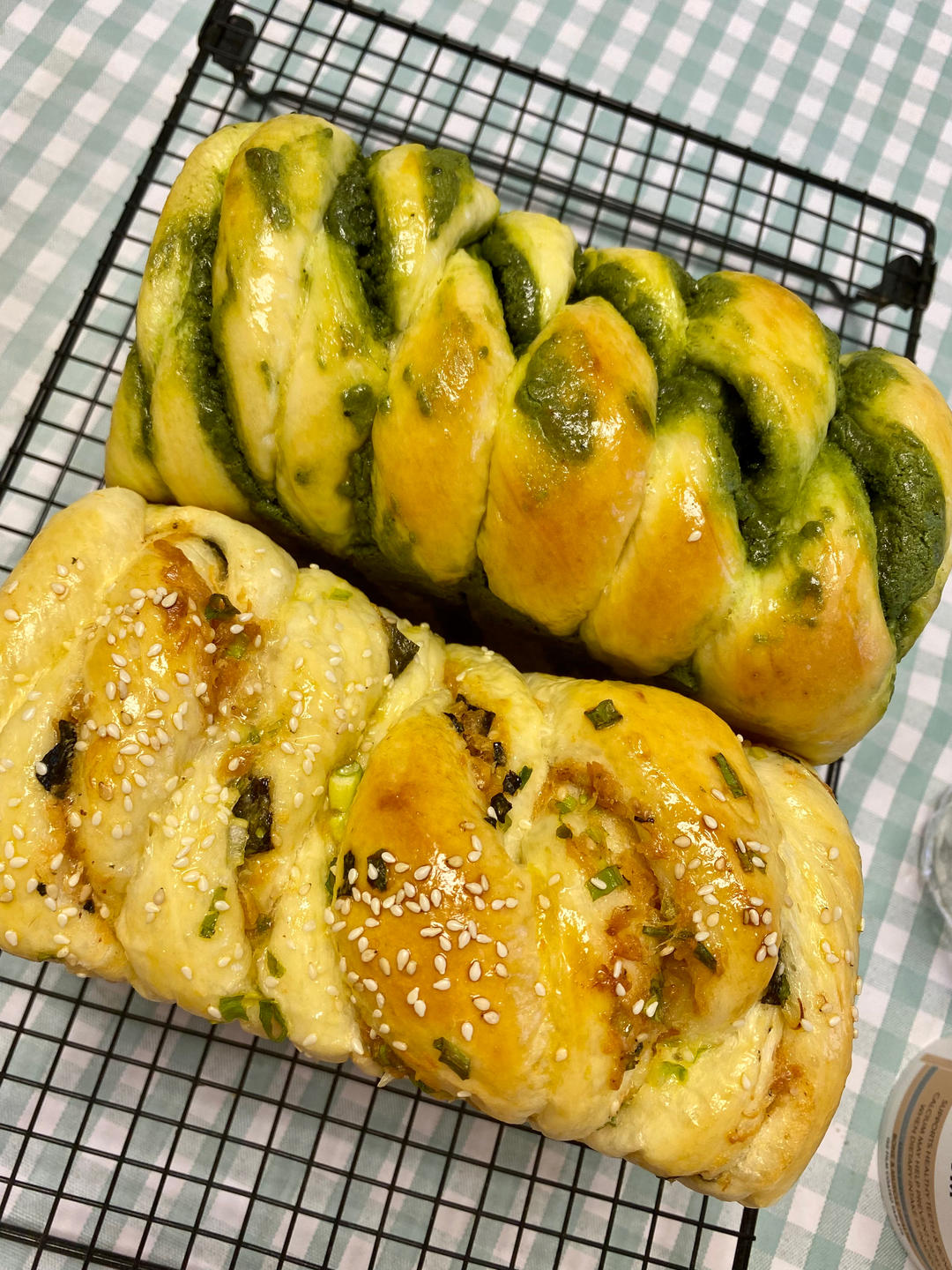 肉松香葱吐司（四种整形手法）