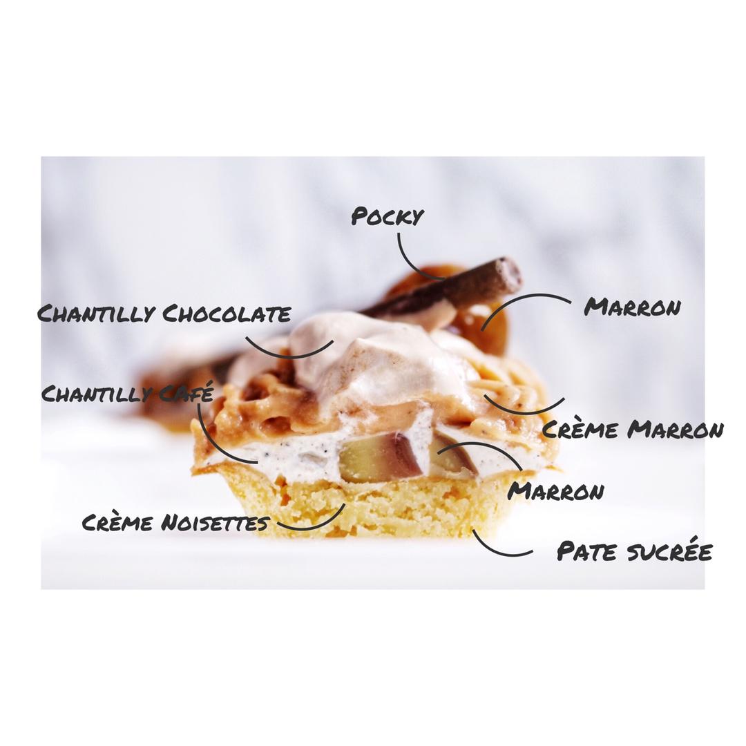 蕾伊诺尔Reii Nol-复合咖啡可可榛果风味的奶油栗子塔<熊谷裕子>