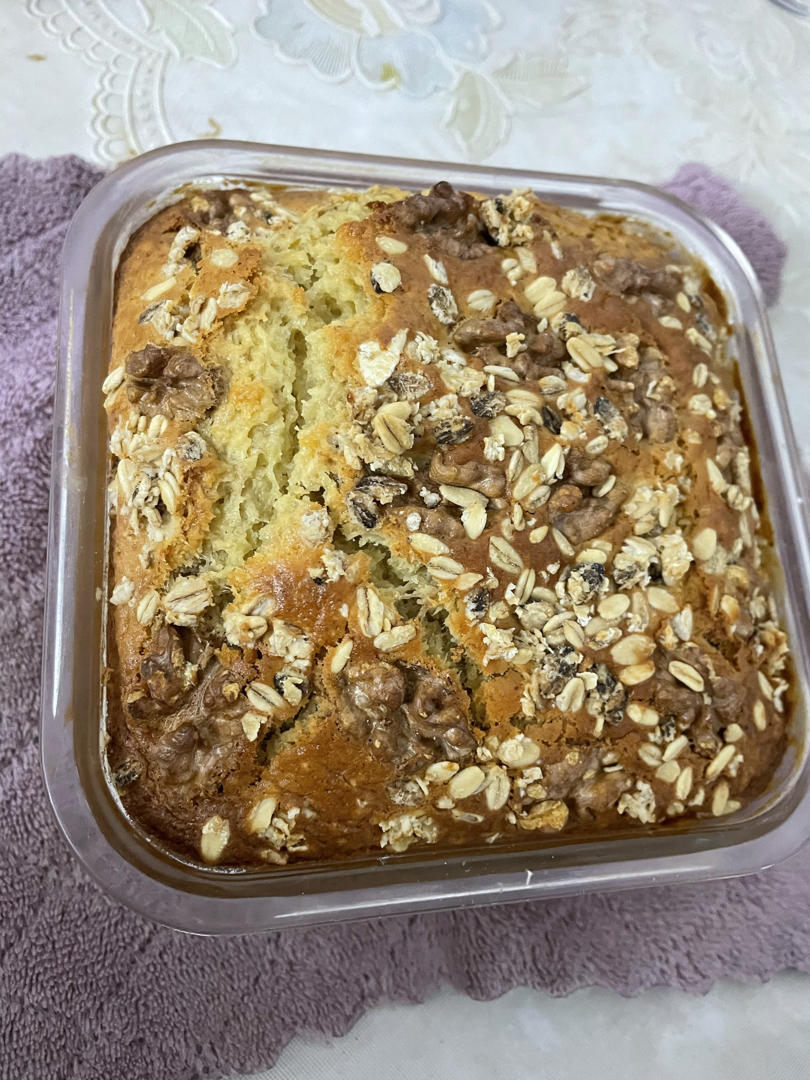 不用打发黄油的香蕉🍌磅蛋糕