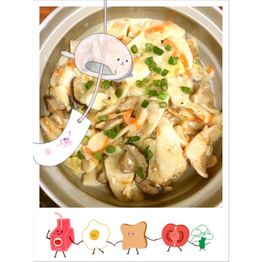 蔬色缤纷炒年糕