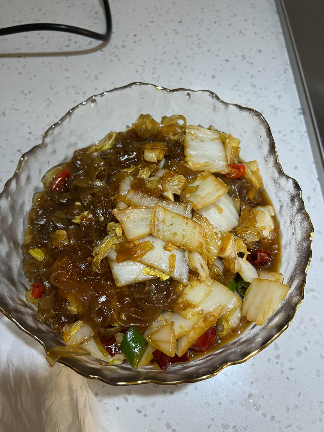 白菜炒粉条🧐原本不屑一顾，结果超级下饭