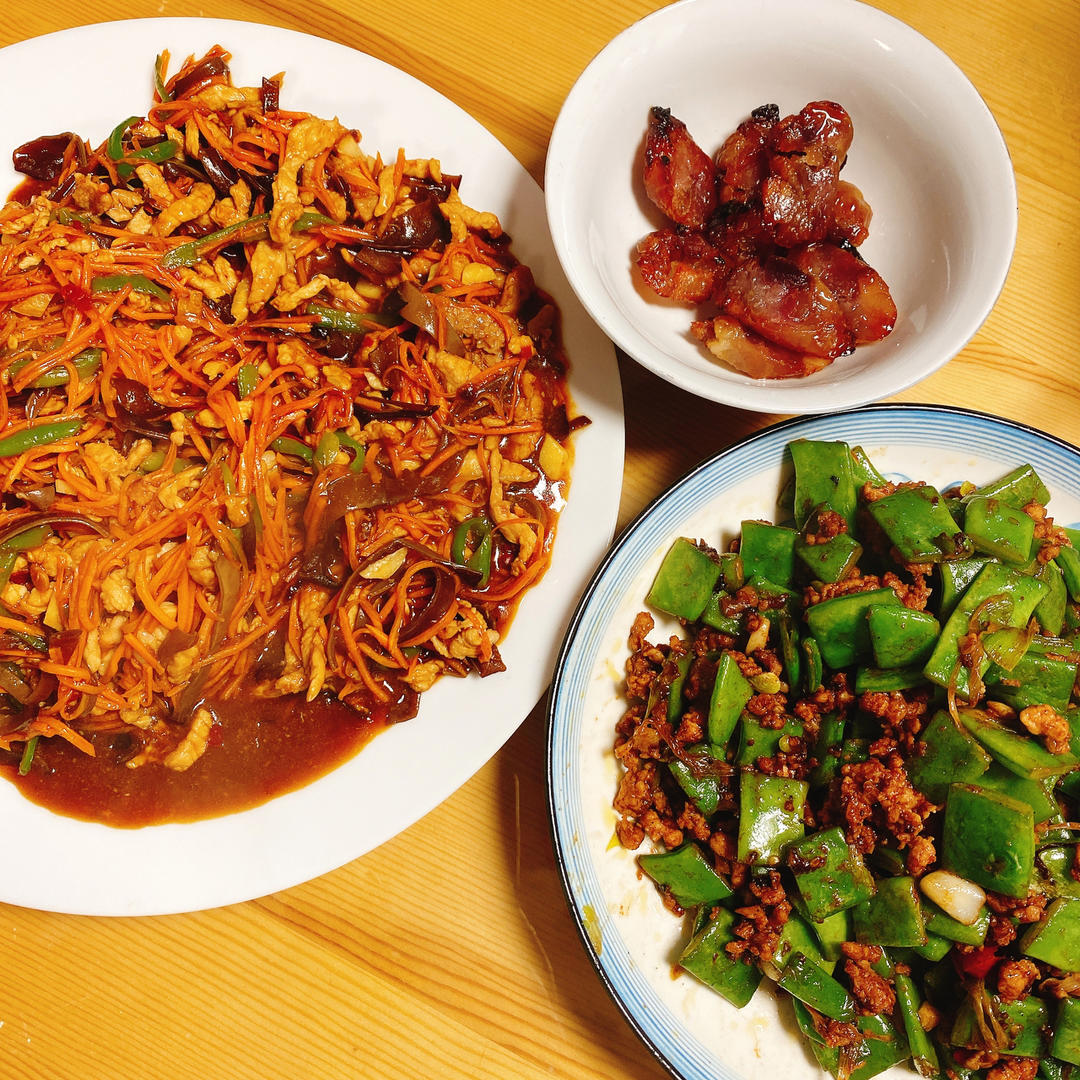 肉沫豆角下饭菜