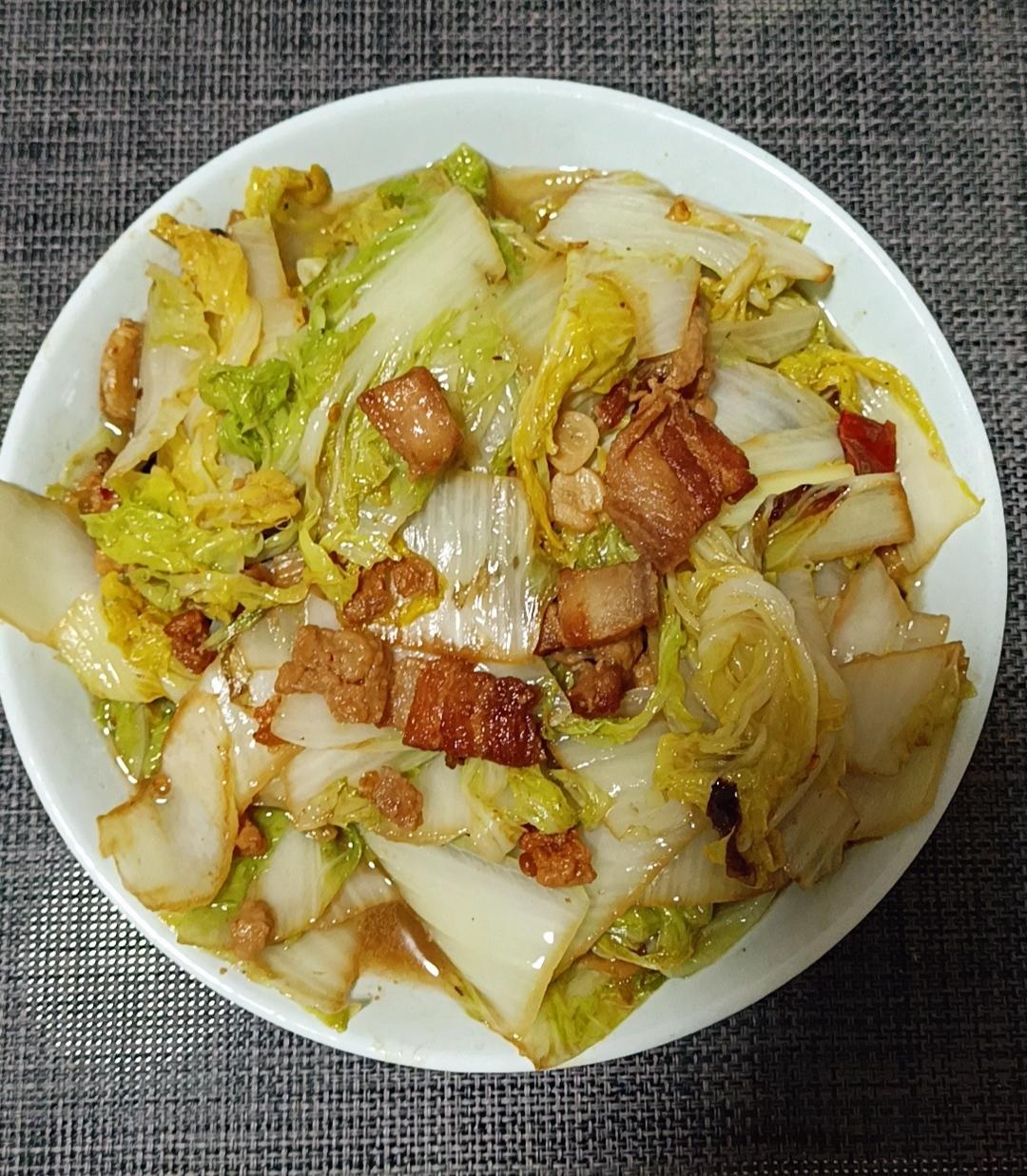 猪油渣炒白菜